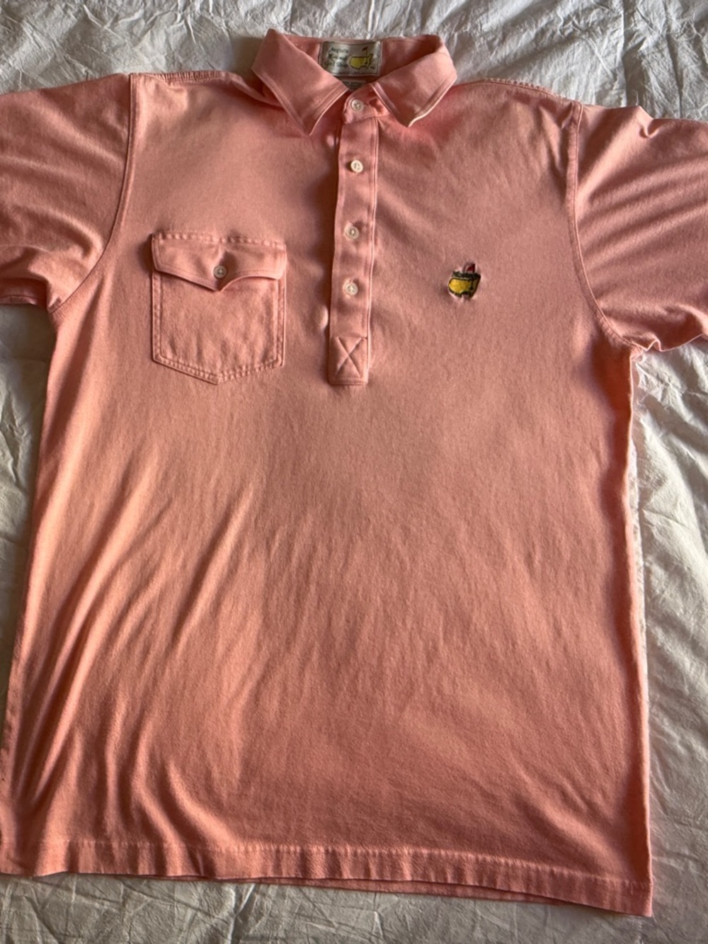 Men's Master’s Polo Shirt with Chest Pocket and Embroidered Accent